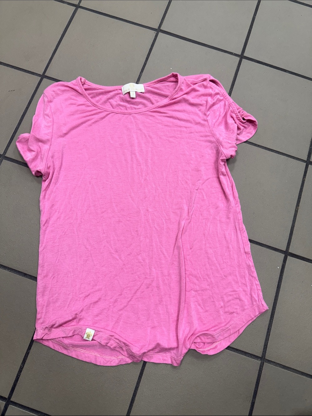Simply Southern Bright Pink Short Sleeve Crew Tee